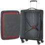 American Tourister Maleta Crosstrack Spinner Expansible 67cm Gris y Rojo 4 Ruedas